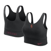 USC Trojans Women's Nike Black SC Interlock Dri-FIT Performance Longline Sports Bra